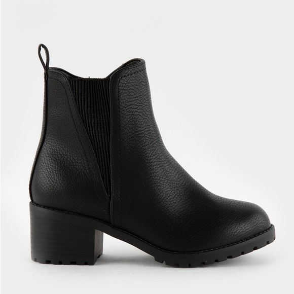 Mia Black Girls/Kids Little Pratt Chelsea Boot/Bootie!!NEW!!!🖤🎀 - Picture 1 of 8
